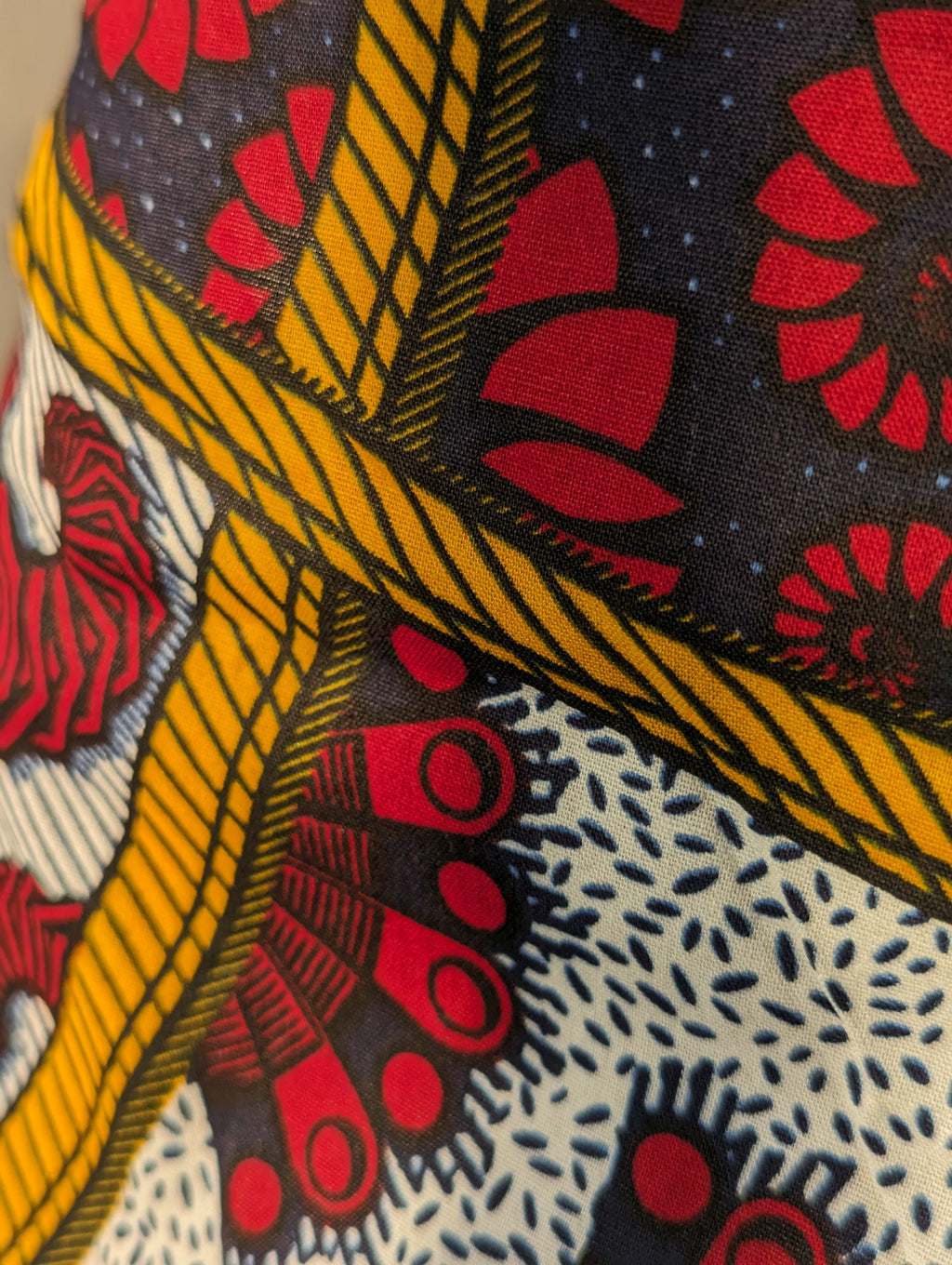 African balloon print pants high waist :::  M