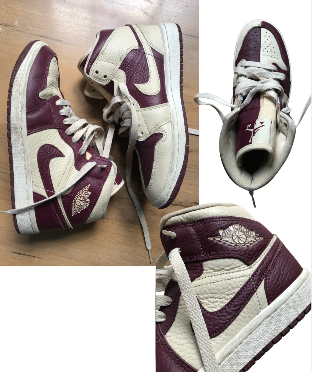 retro air jordan sneakers colour block >>> size 7 womens