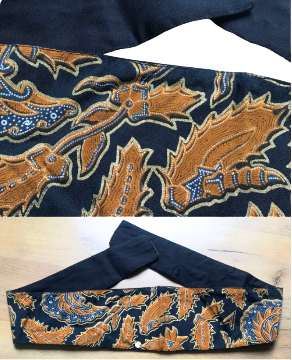African print cloth belt *** one size fits most (adjustable) currently set to W38/ plus XL
