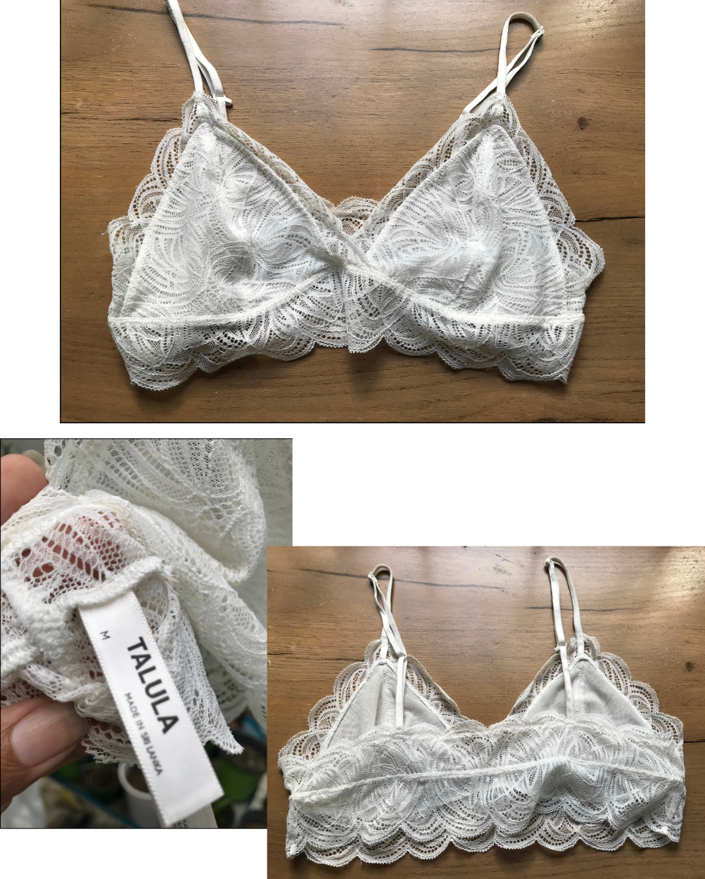 White Lace Bralette ... M