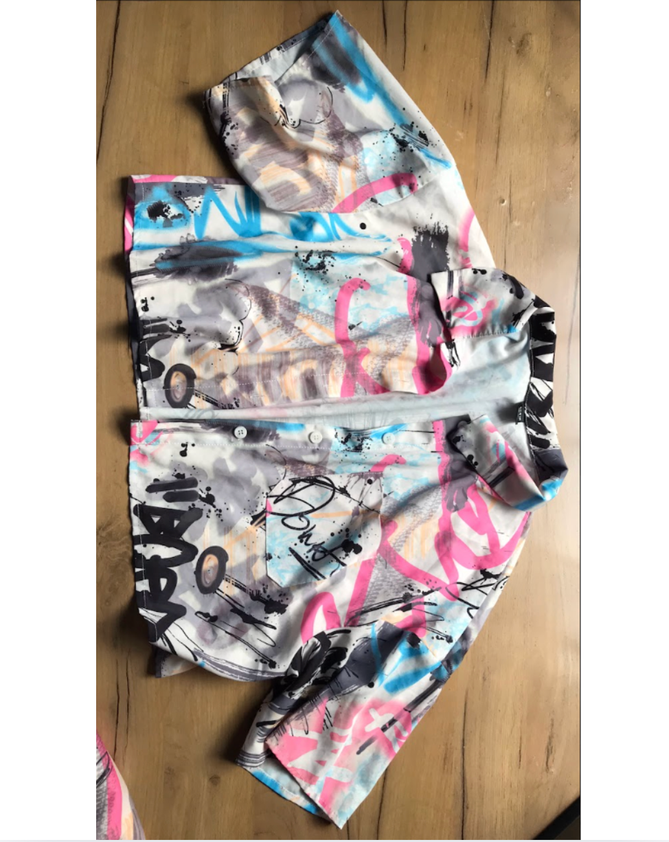 New Graffiti Jogger Pants & Shirt ;;; Set ... M :::