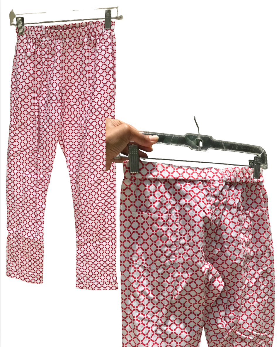 Red Print Professional Pants ::: XS/S