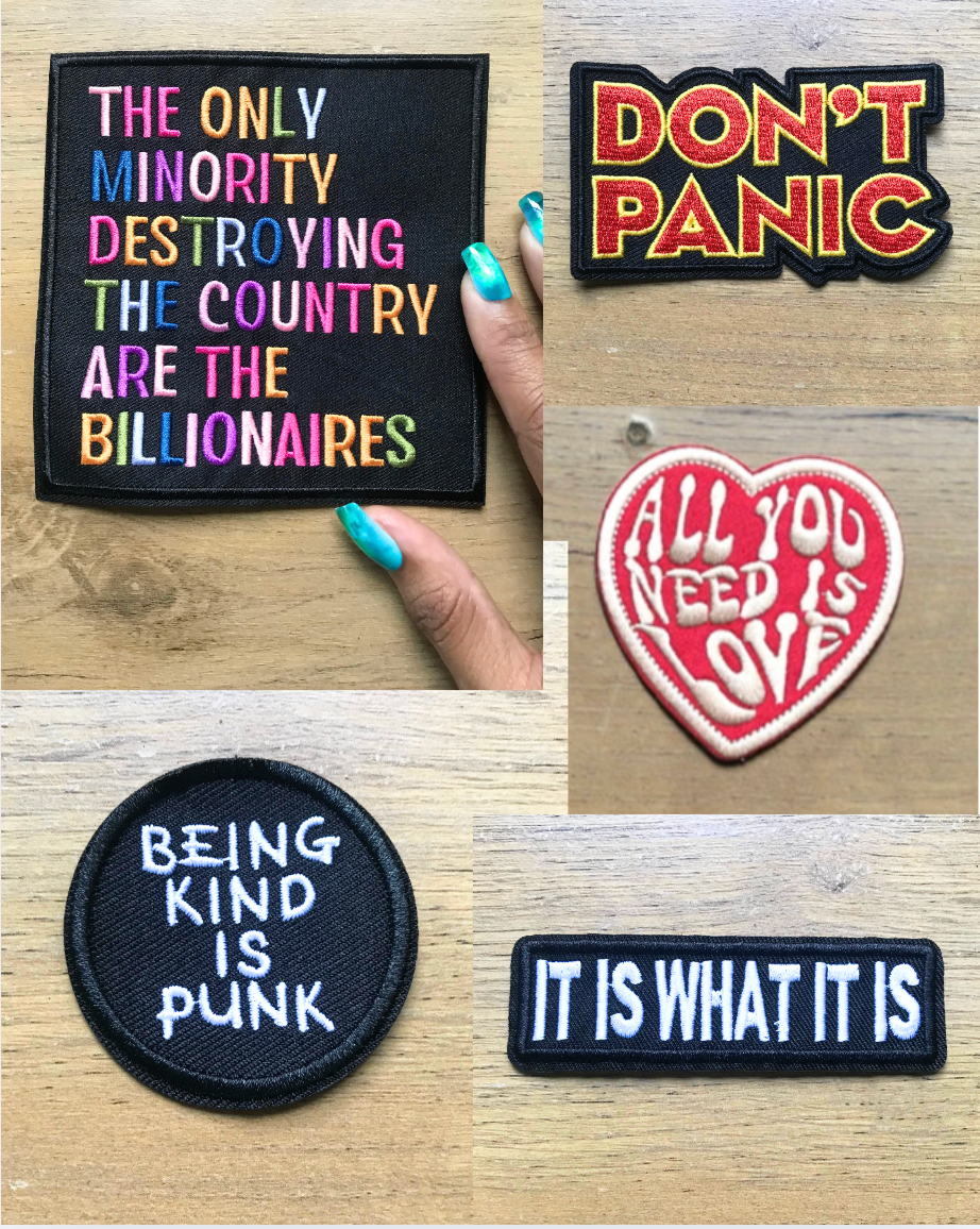 Iron on Patches : Bold : $500 ea ***