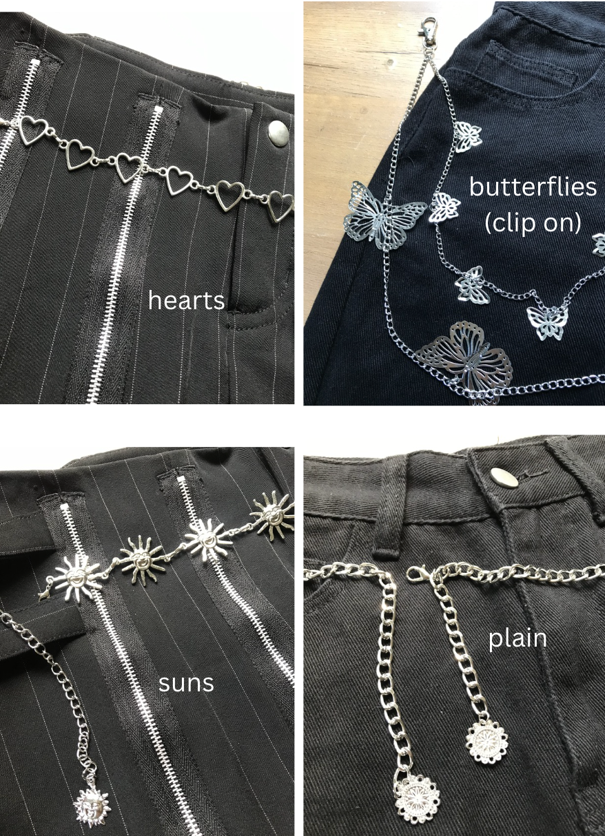 New Novelty Chain Belts *** Silver
