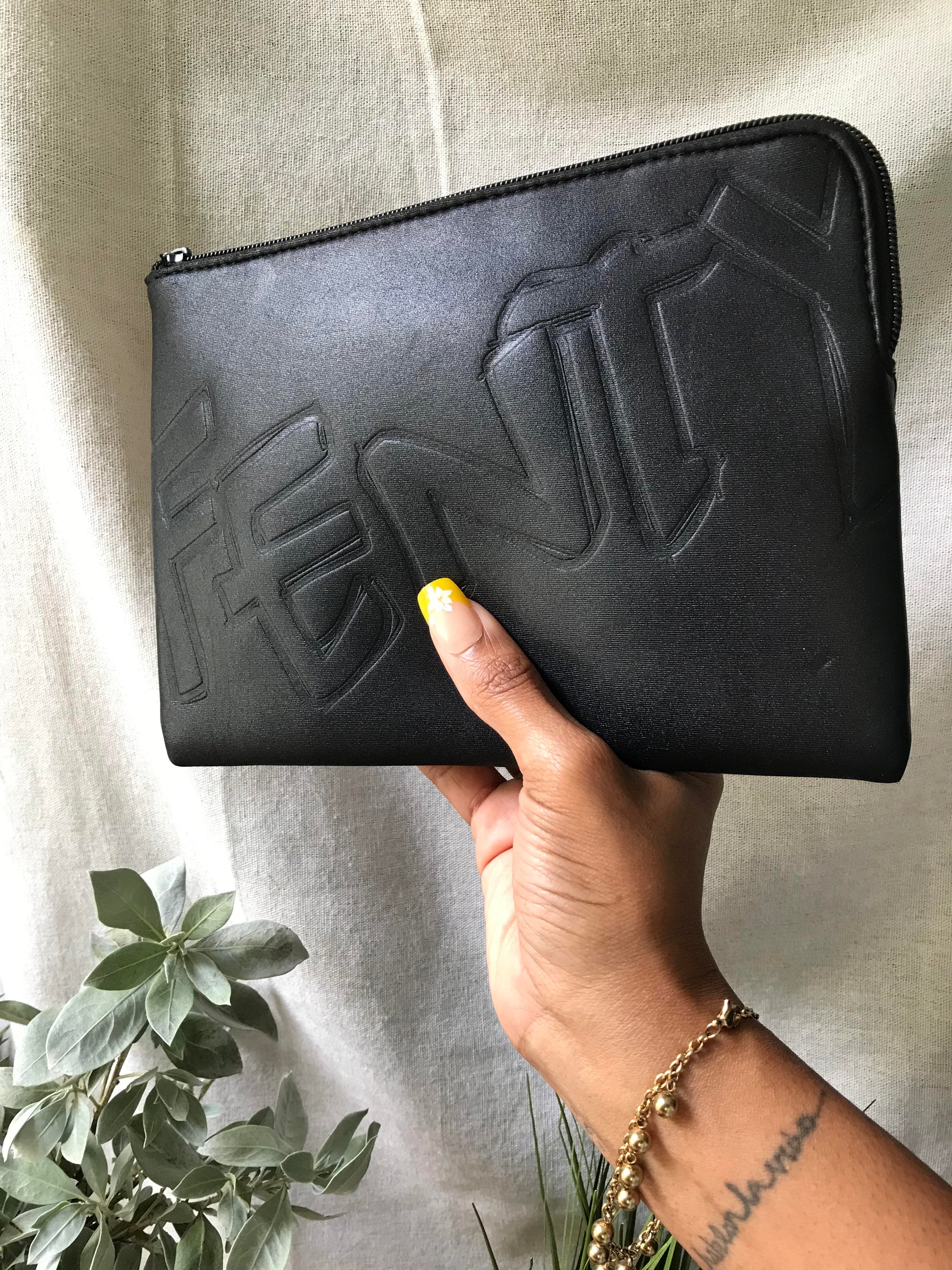 Fenty Beauty Black Clutch/Makeup Bag *** Padded