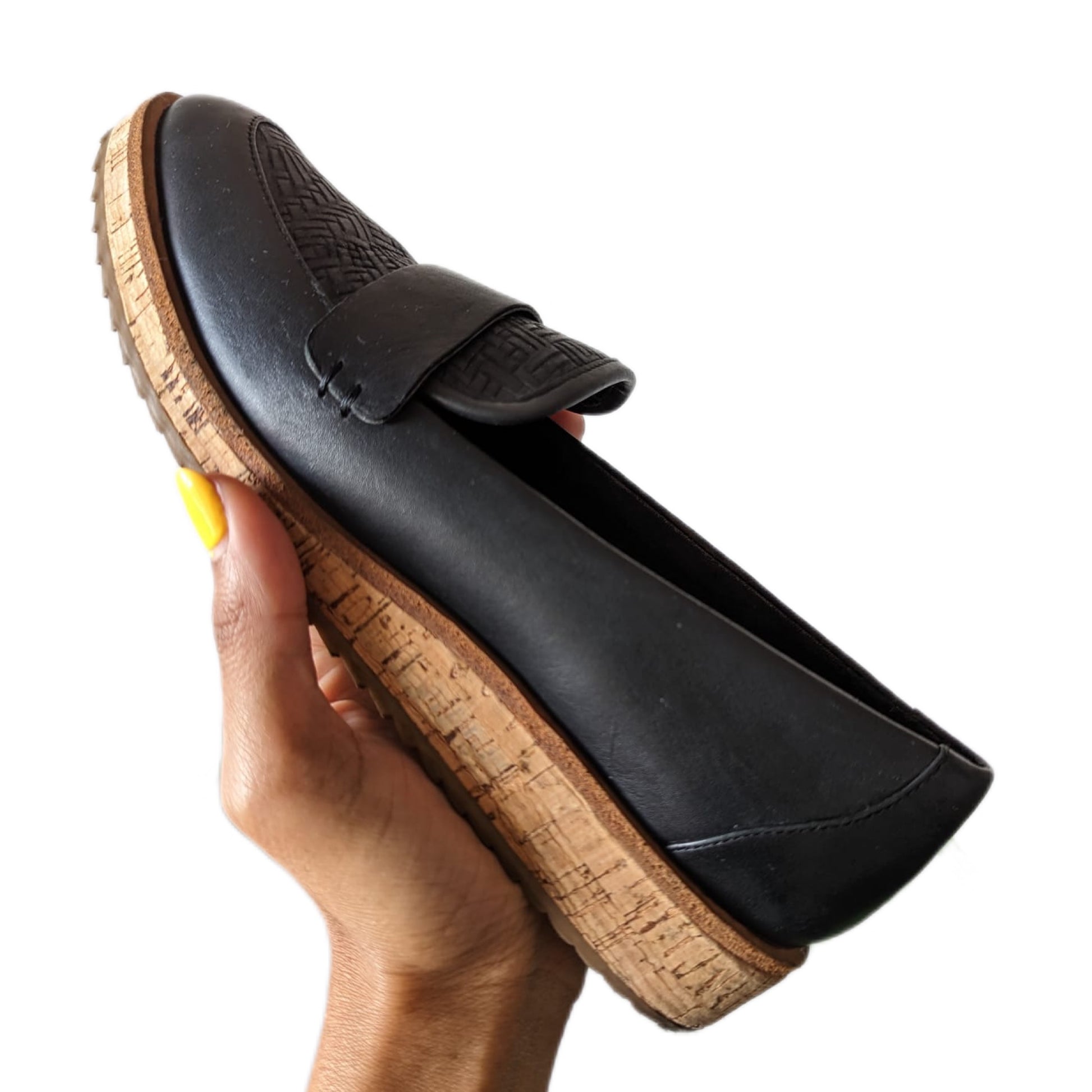 Aldo black dress shoes woven leather