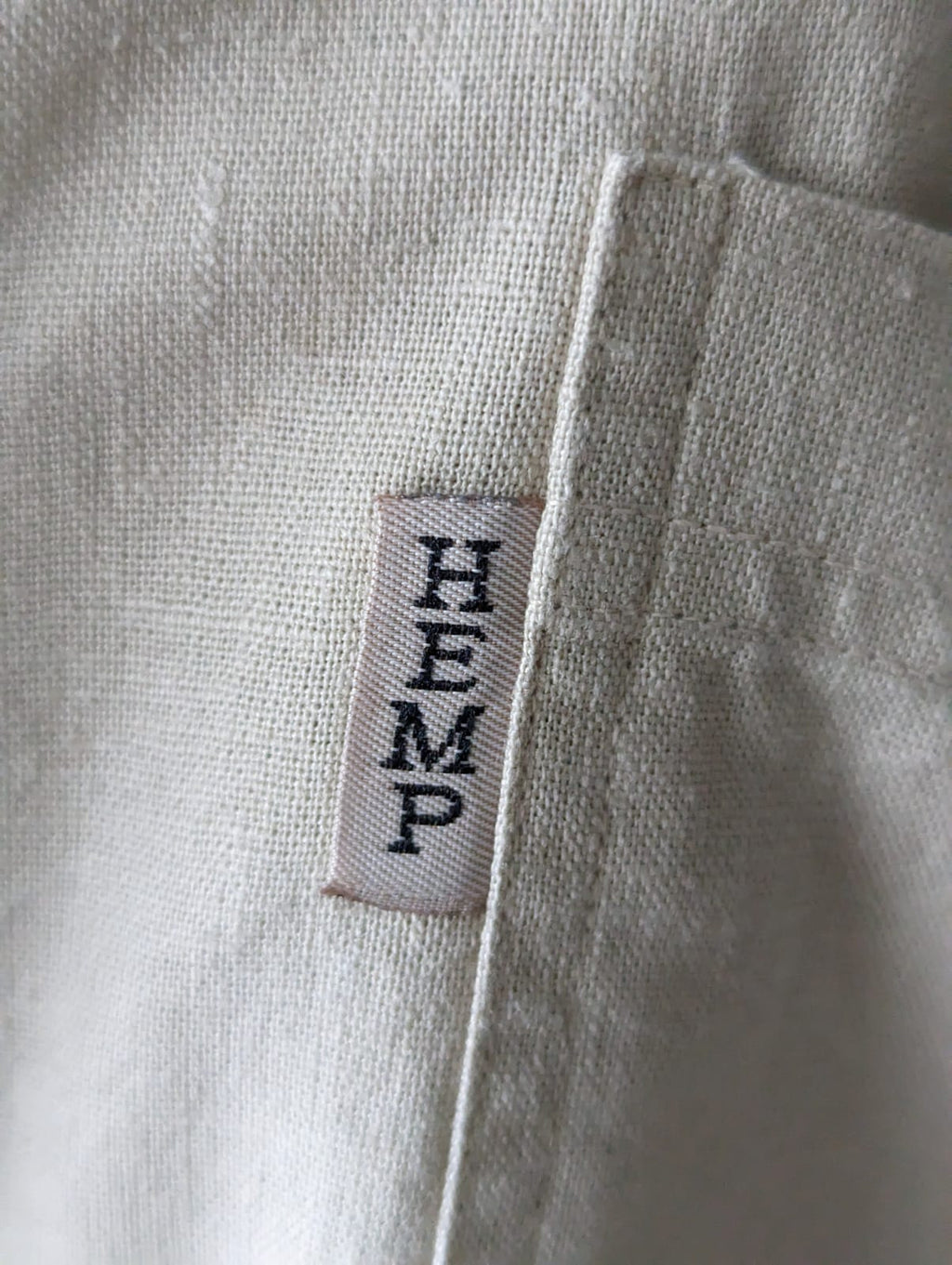 Vintage sand bottom down cotton hemp. Men's. Oversized. M