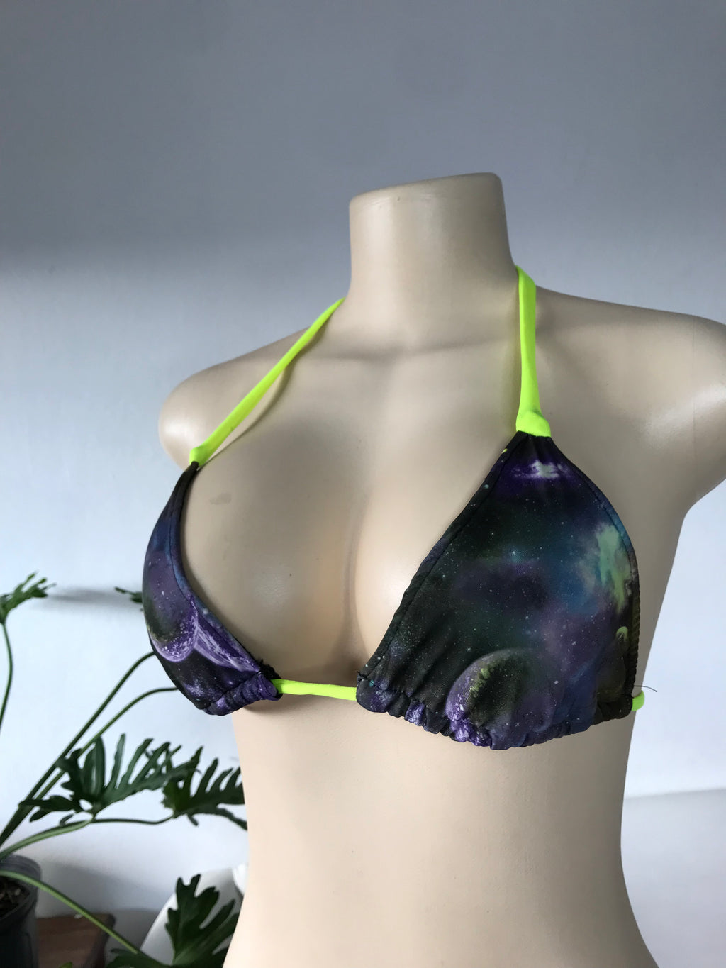 Neon Constellation Bikini Top
