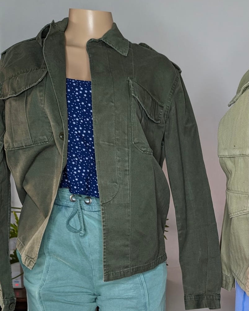 Army green jacket, dark..  : Size M/L