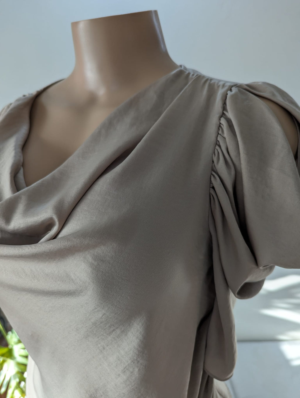 BCBG silky Asymmetrical blouse • S