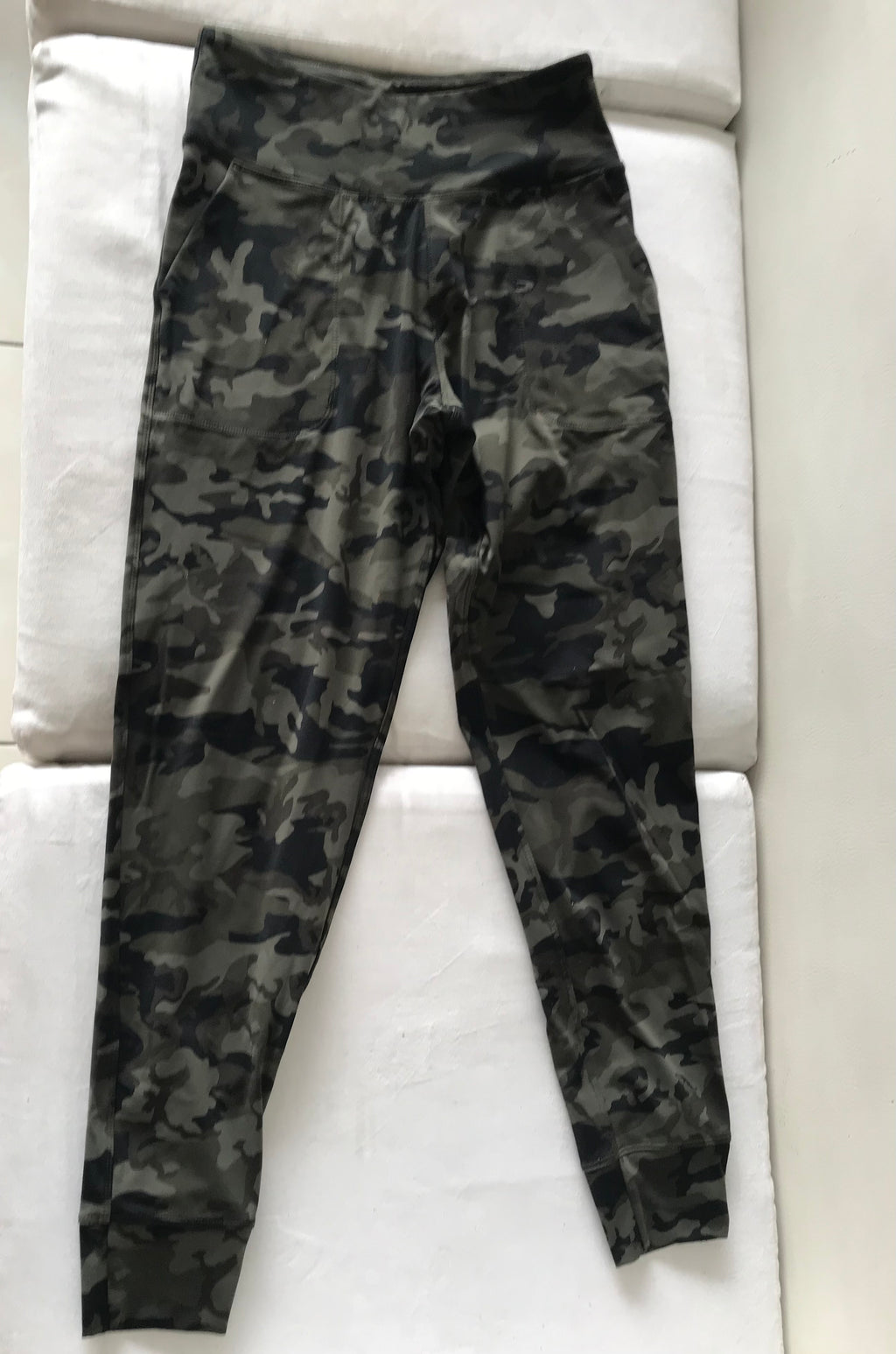 Army print exercise leggings pockets Cuffed s/M