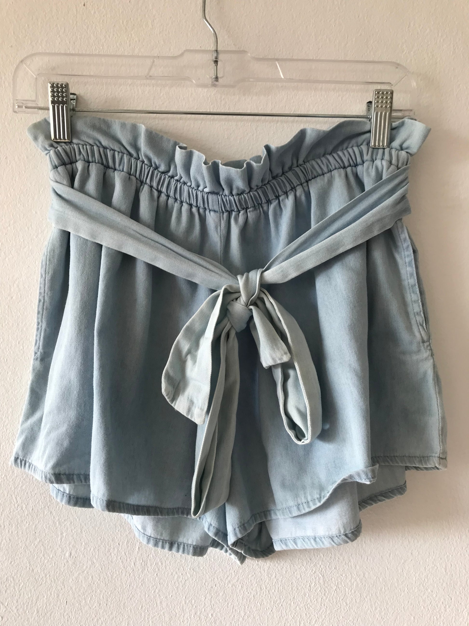 Paperbag light denim Shorts m