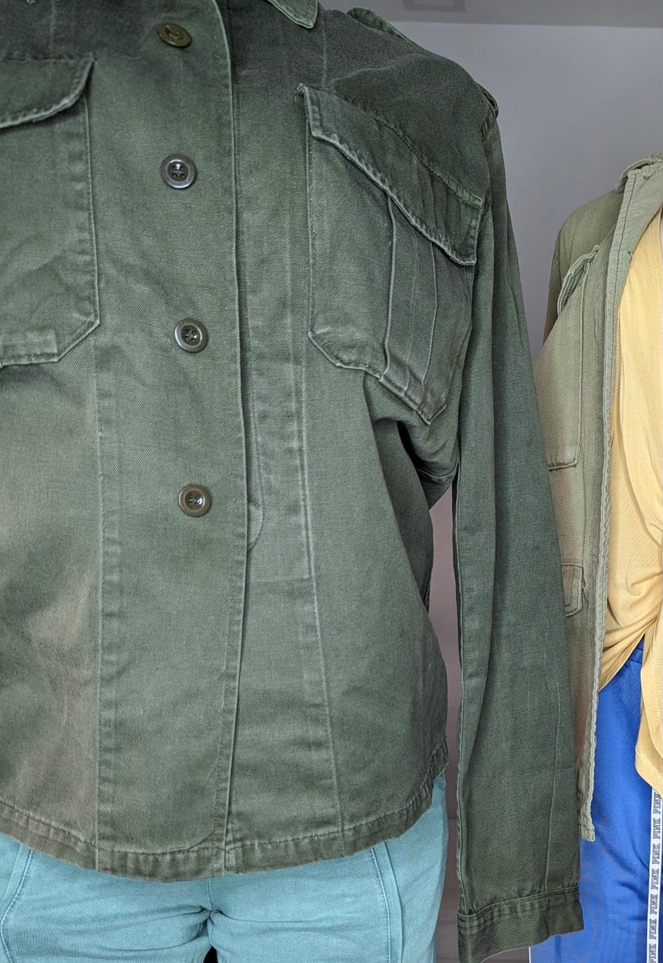 Army green jacket, dark..  : Size M/L