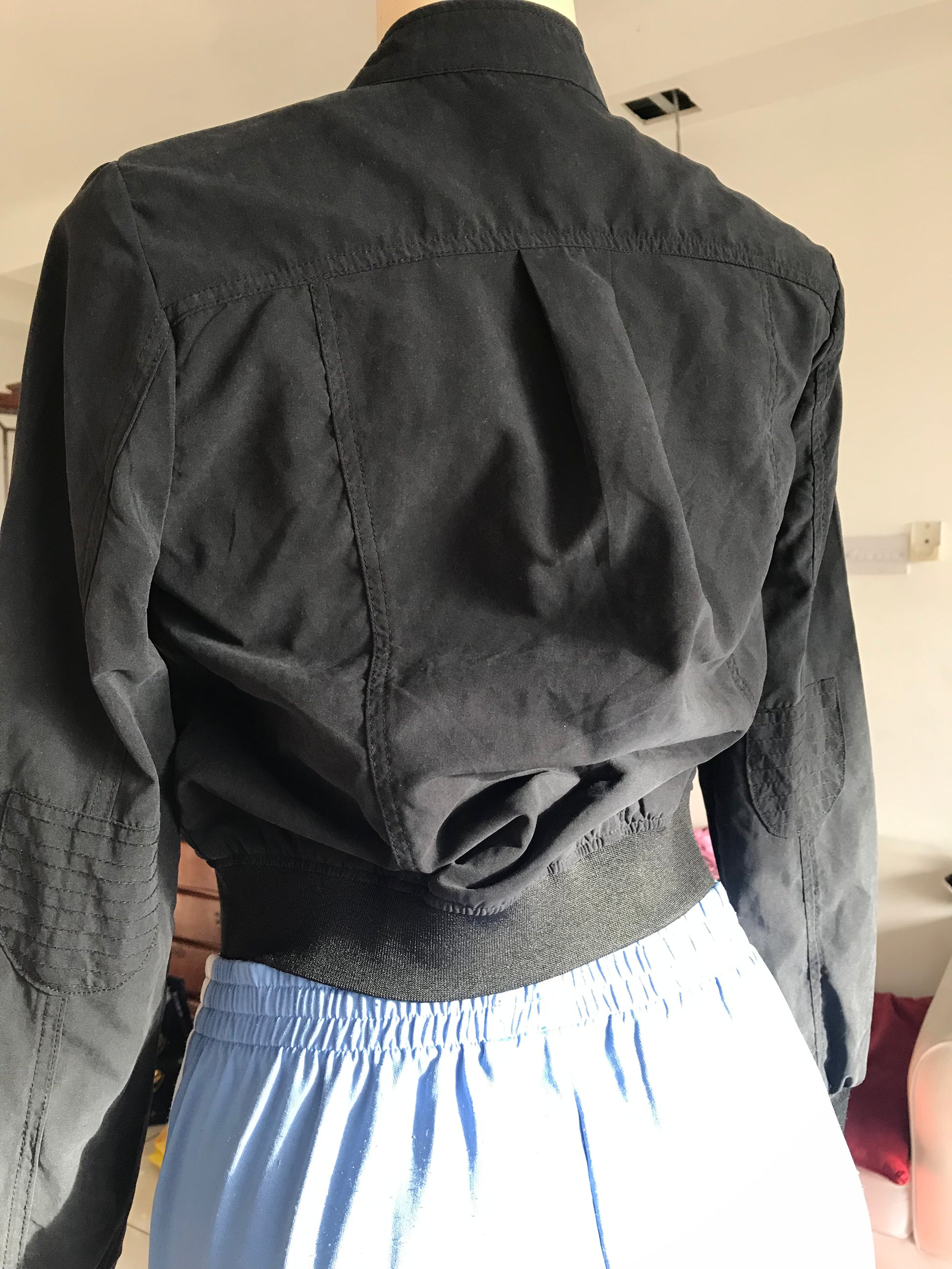 Black bomber jacket  : s