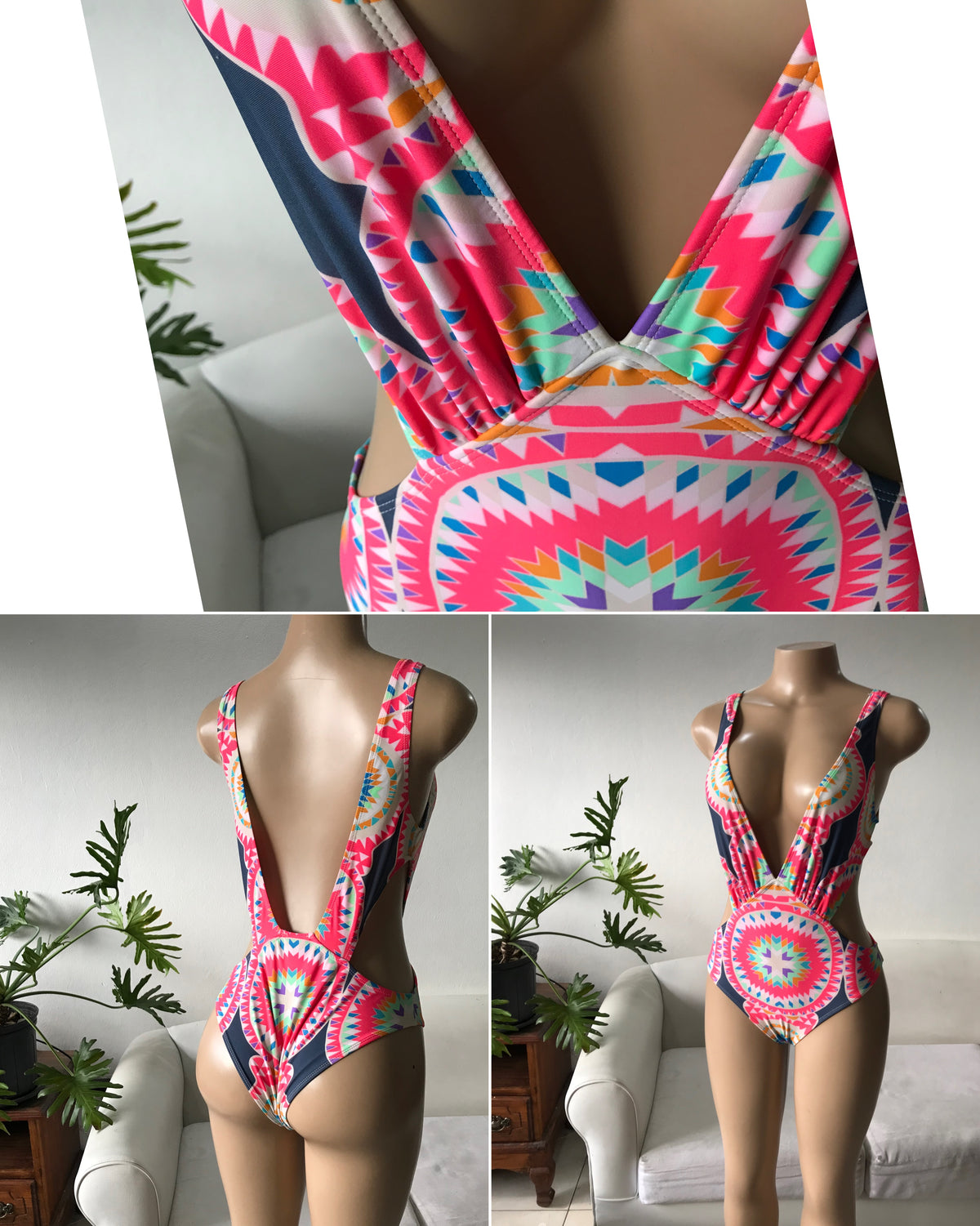 Mara Hoffman Aztek multicolor swim s