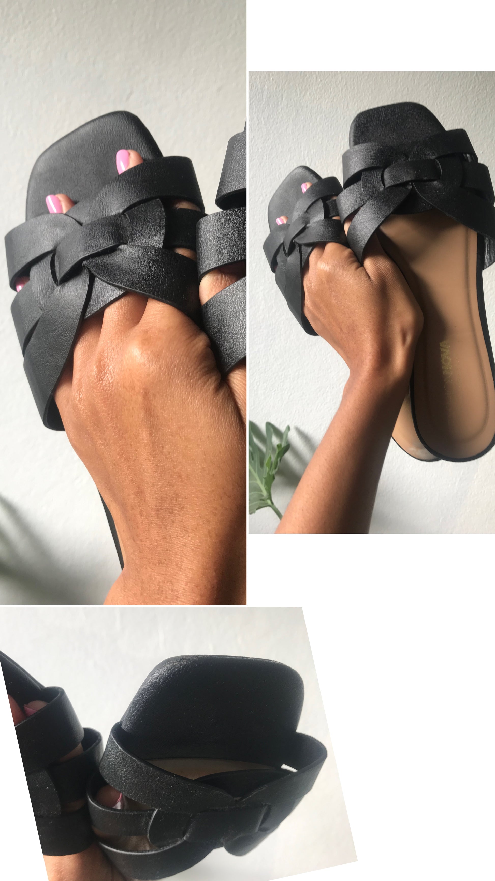 Black fashion  Nova flats size 9
