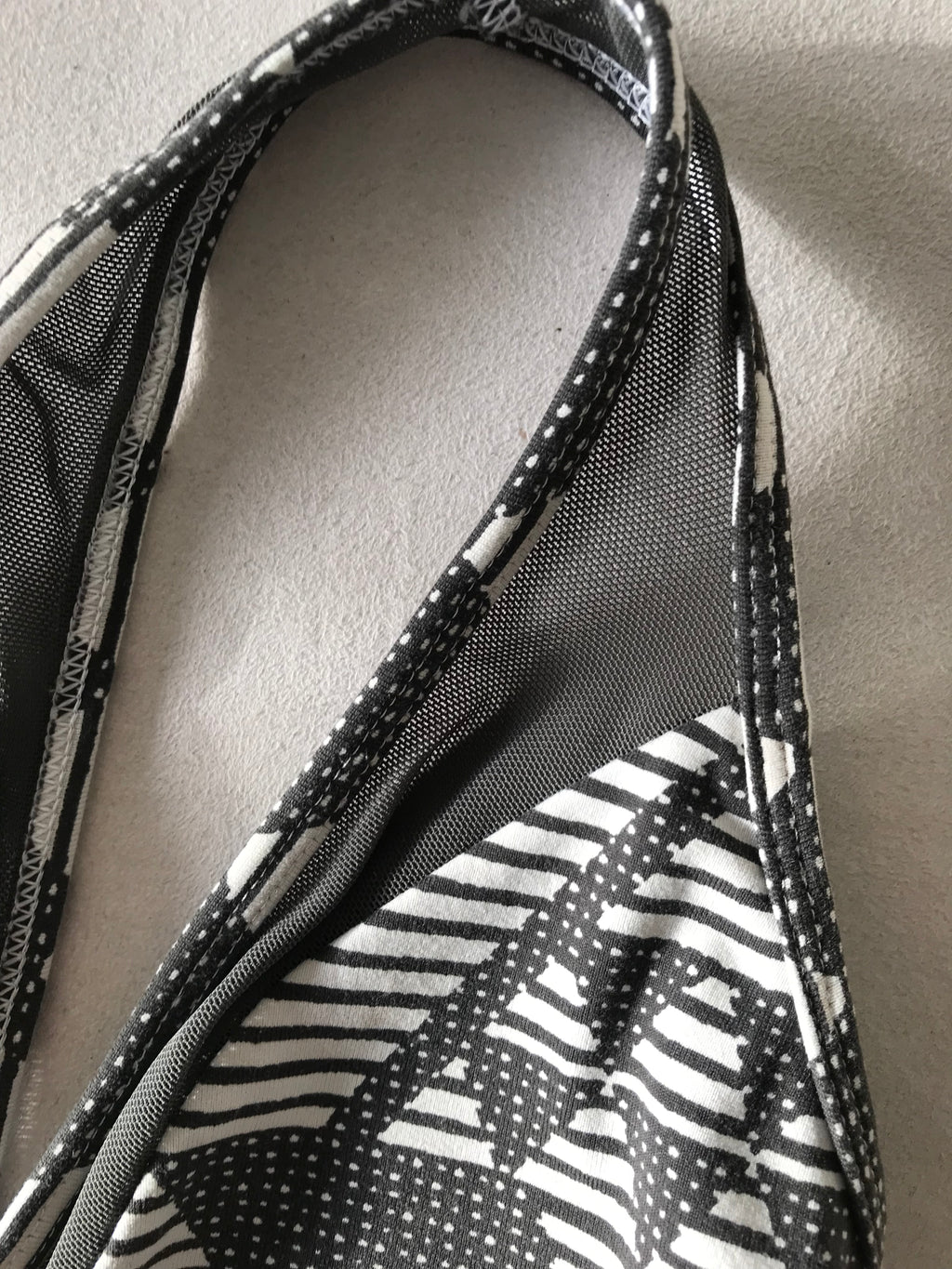 Aerie Grey print mesh  exercise bra / crop s