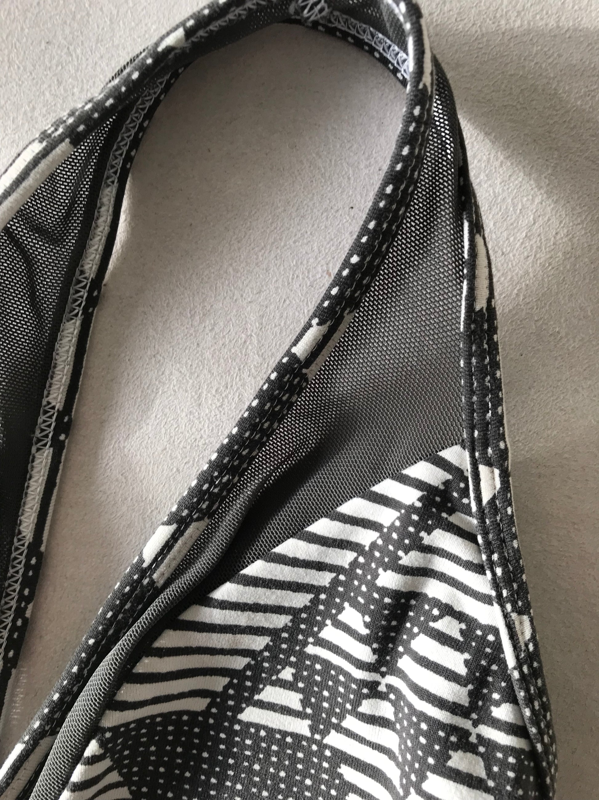 Aerie Grey print mesh  exercise bra / crop s