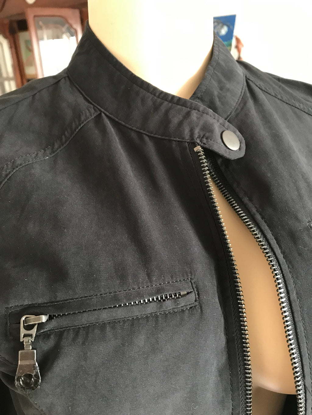 Black bomber jacket  : s