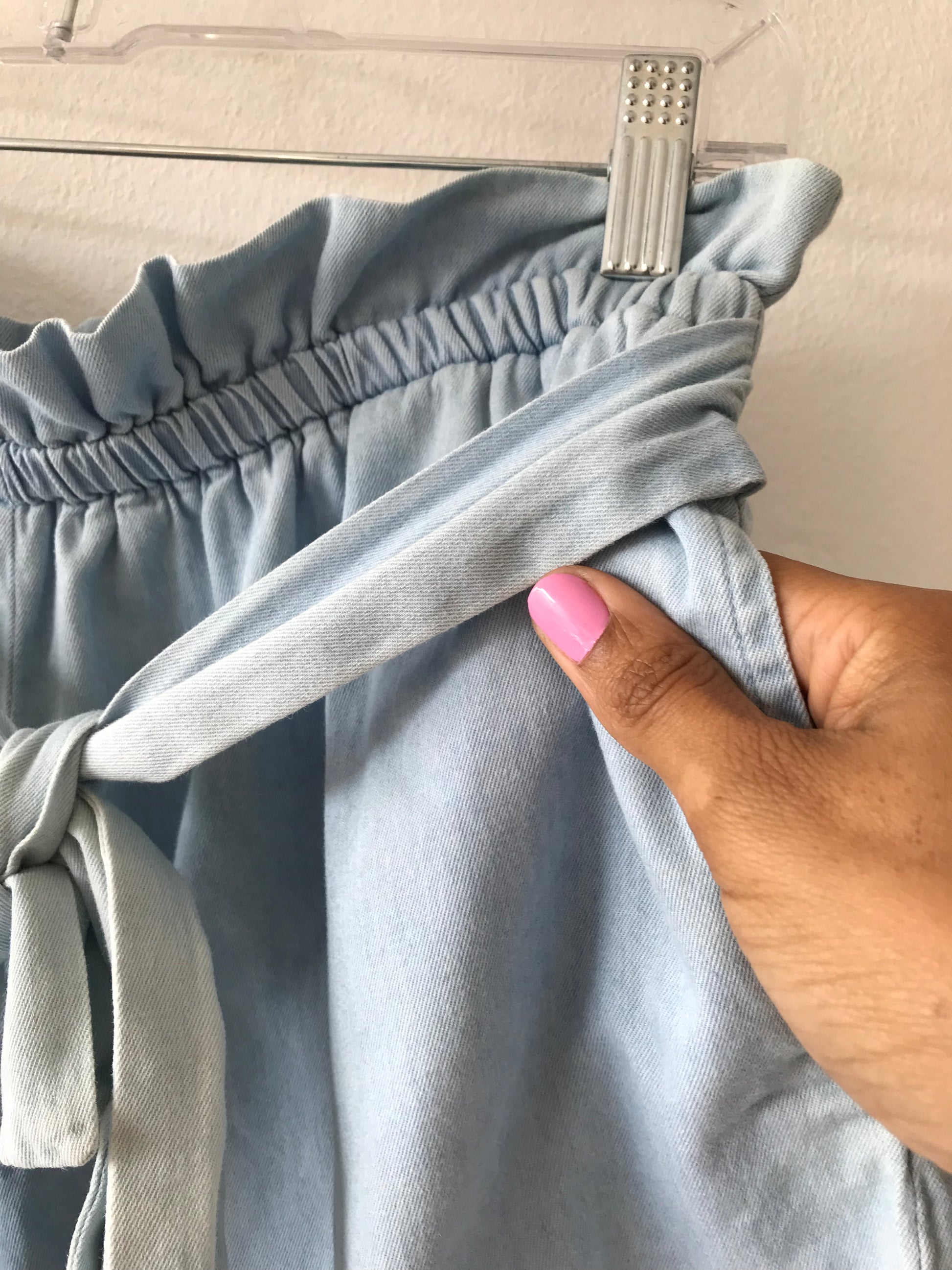 Paperbag light denim Shorts m