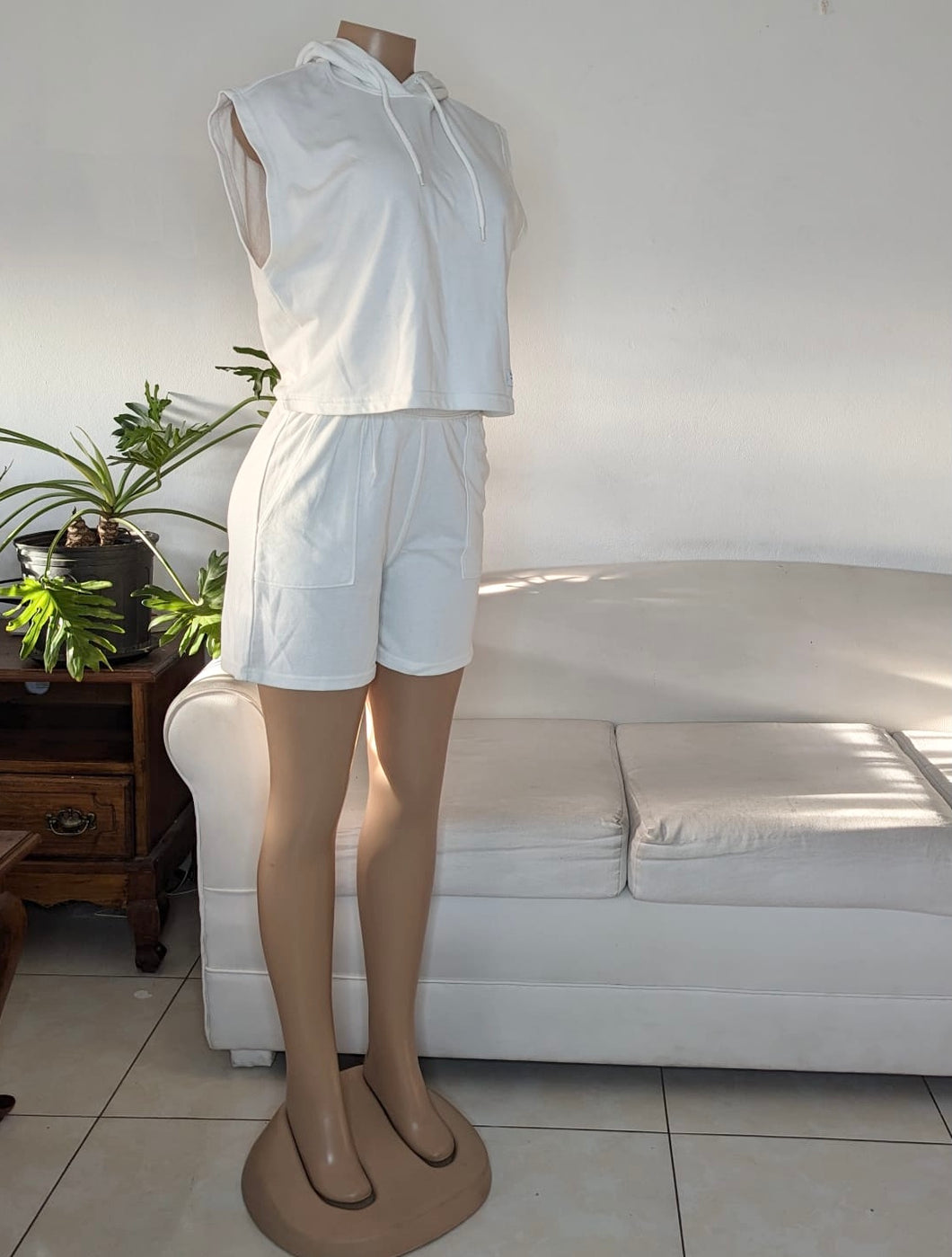 H&M Jogger shorts hoodie set ethical s/m