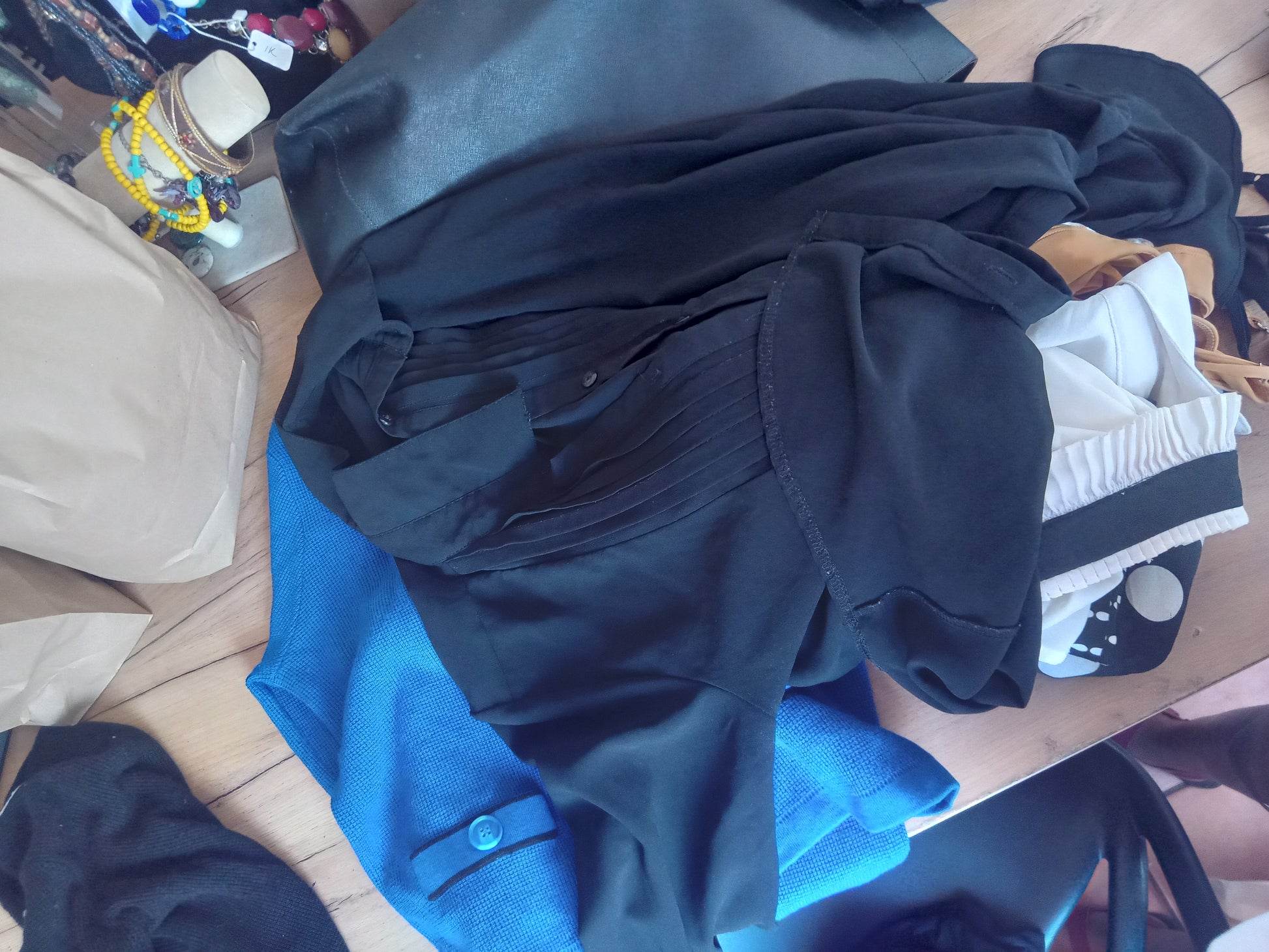 black sheer long sleeve top