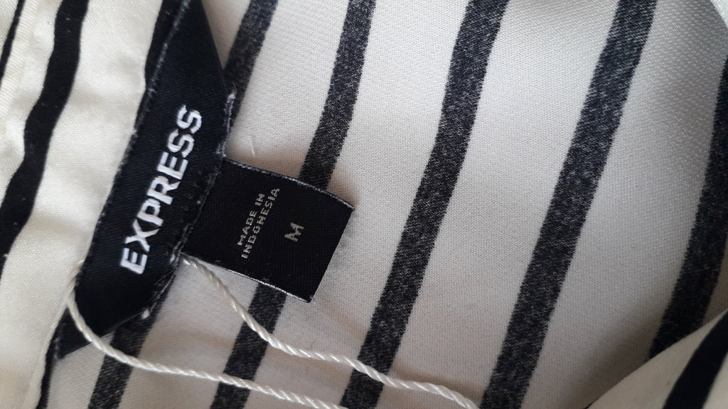 Express B&W stripe long shirt ... M/L