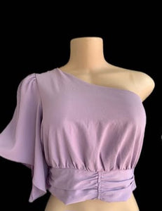Lavender one shoulder top... s