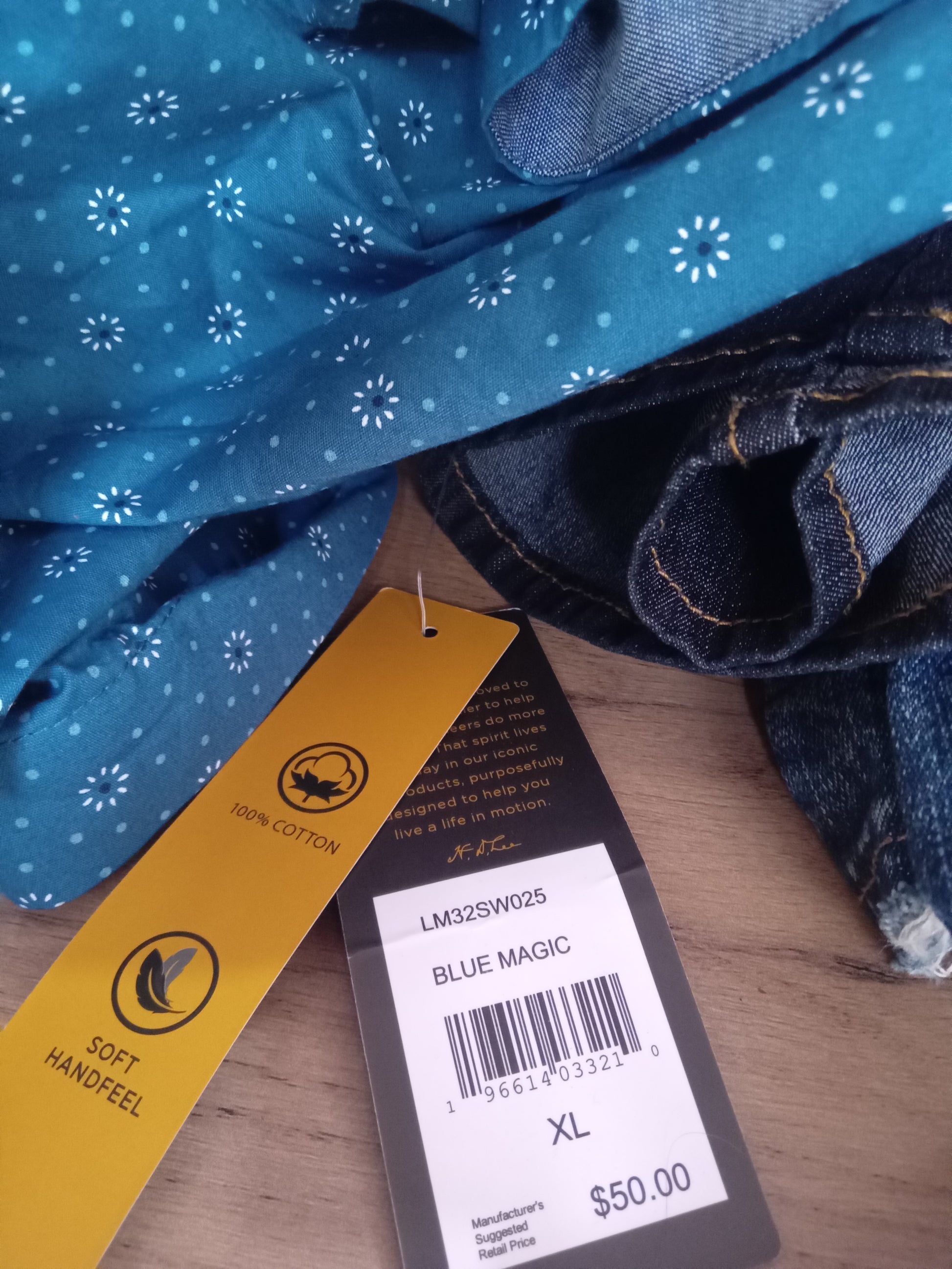 mens navy fine print button shirt