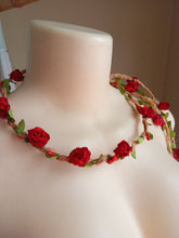 Load image into Gallery viewer, Boho Rose Head Adornment
