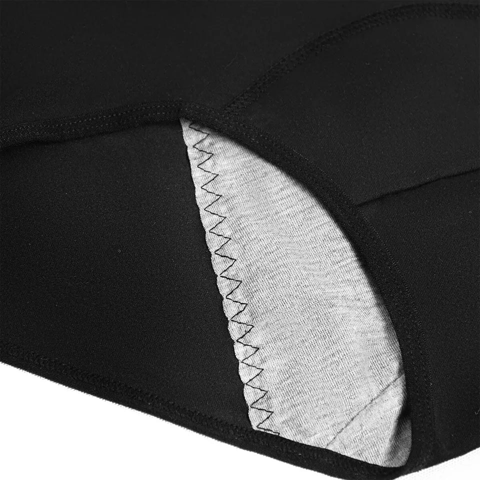 New Period Underwear Reusable Black Cotton : Light days / backup : large