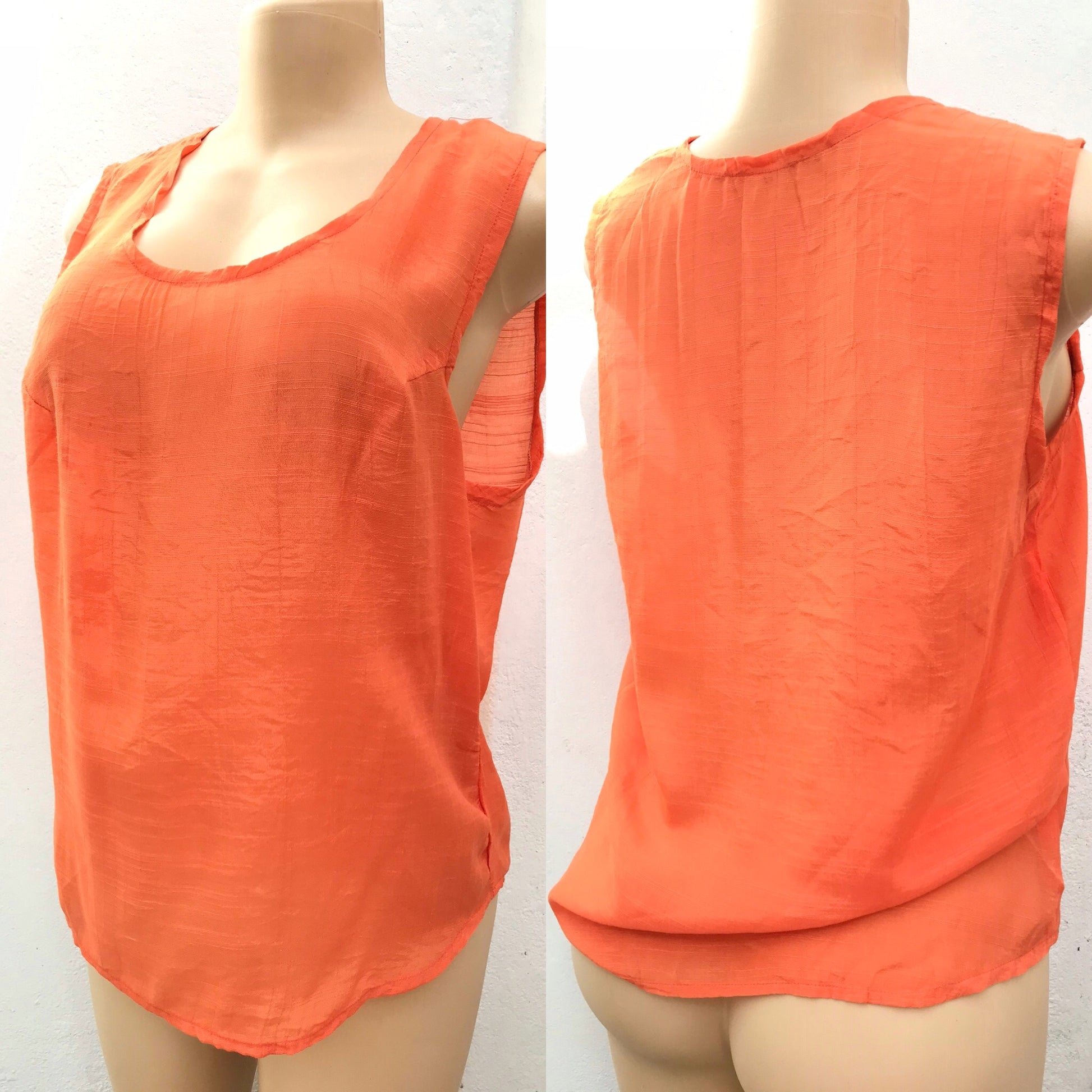 Orange Lightweight Relaxed Blouse