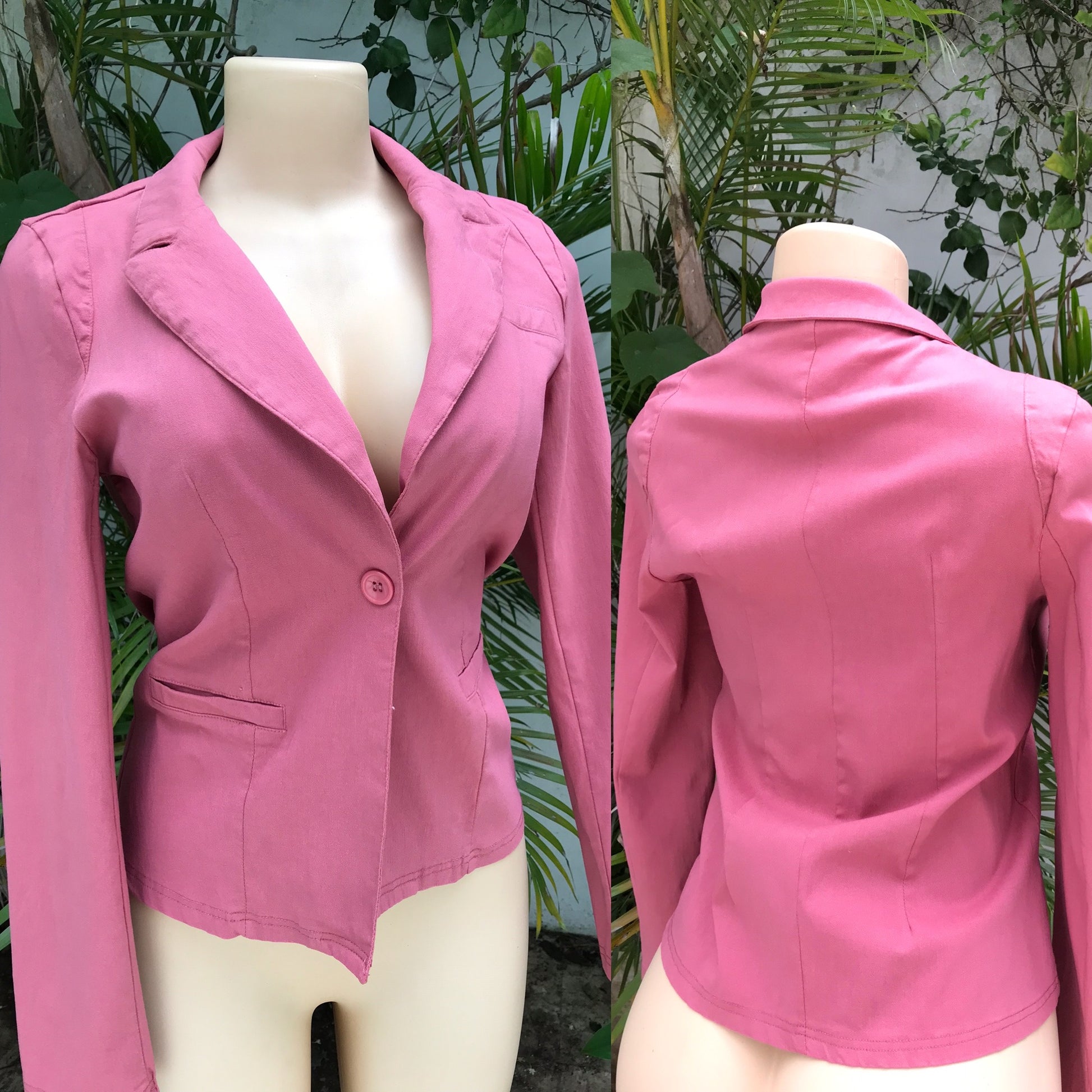 Blush Strechy Colour Pop Blazer