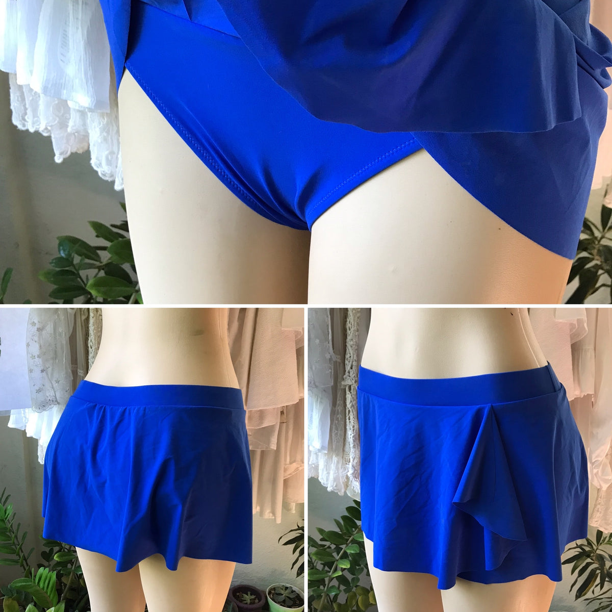 New Cobalt Blue Swim Skirt / Bottom