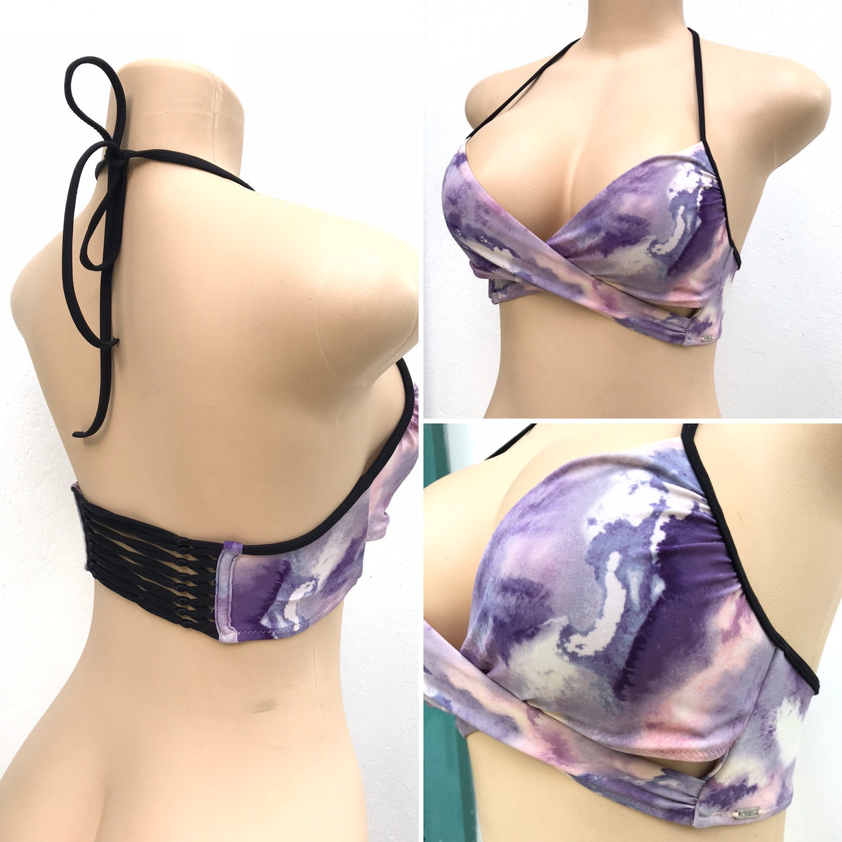 Victoria's Secret Purple Cloud Criss Cross Swim Top