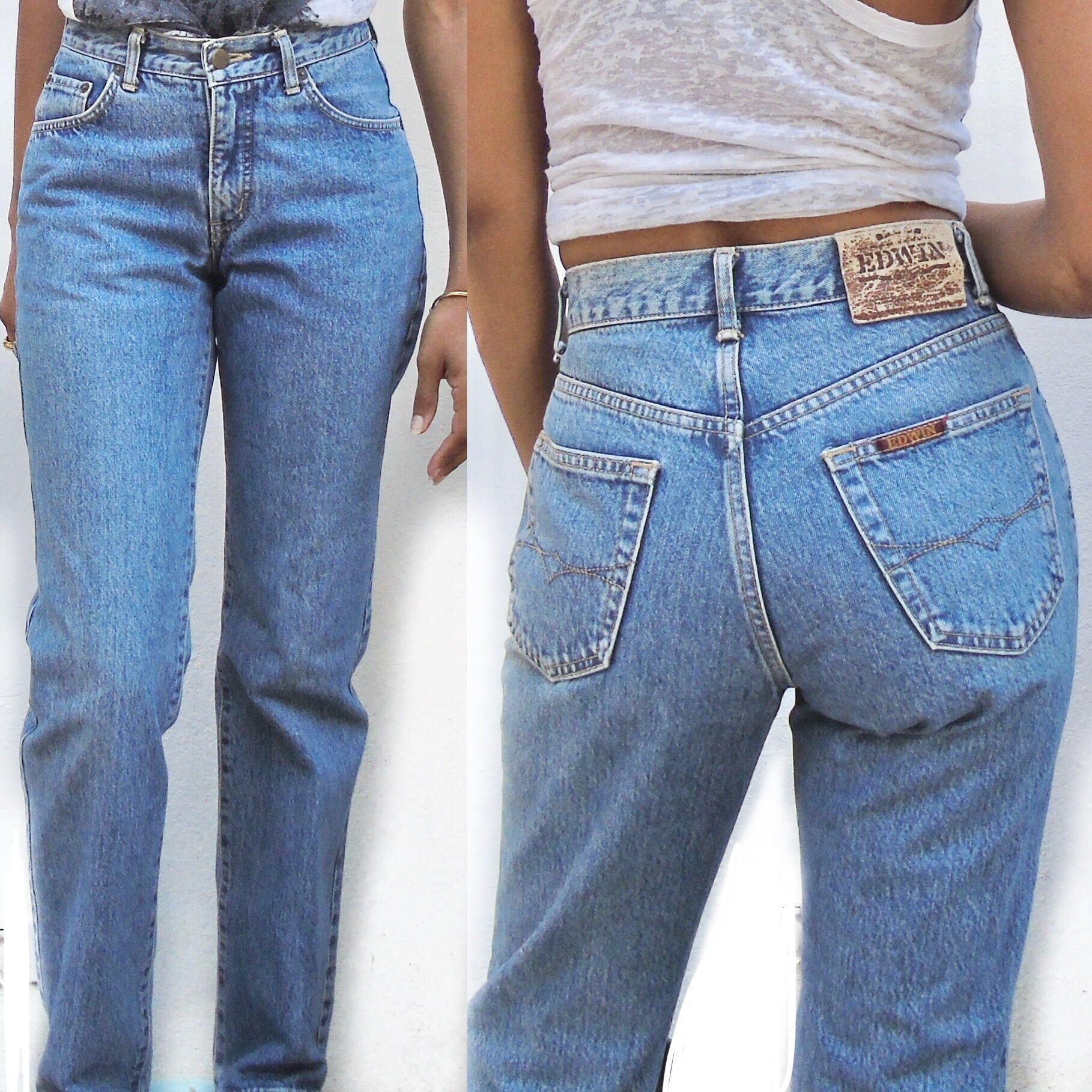 Vintage Mom Jeans True Blue - S
