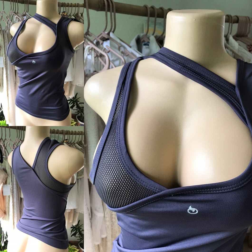 New Tag Olimpia Grey Exercise Top