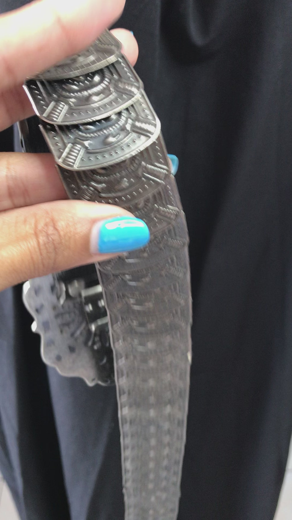 Vintage Statement Metal Belt Stretchy