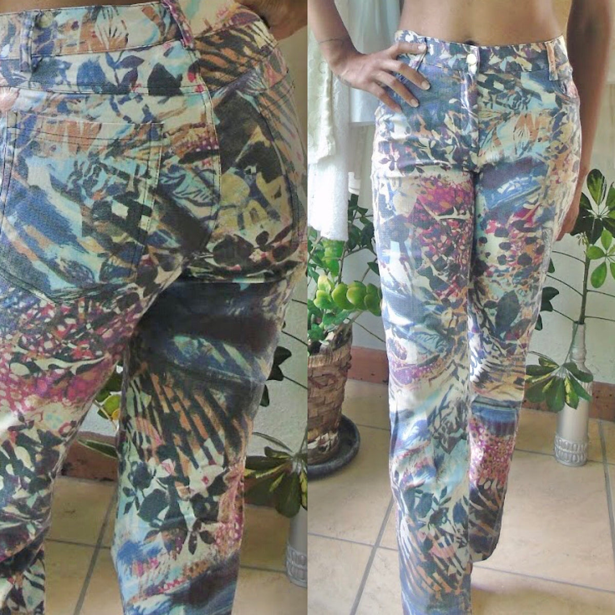 Retro Jegging Printed Multicolour