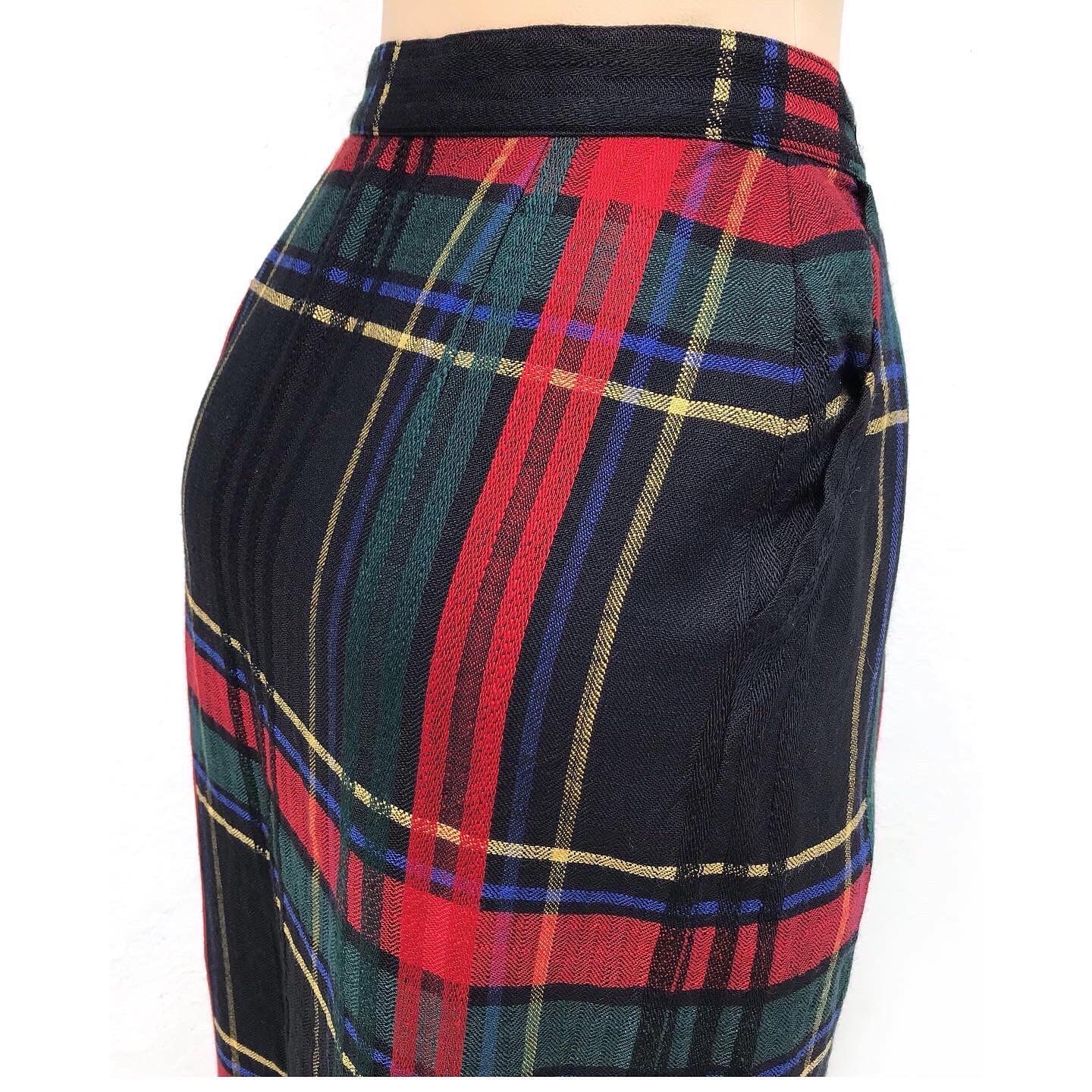 Genuine Christian Dior Midi Wrap Skirt High Waist