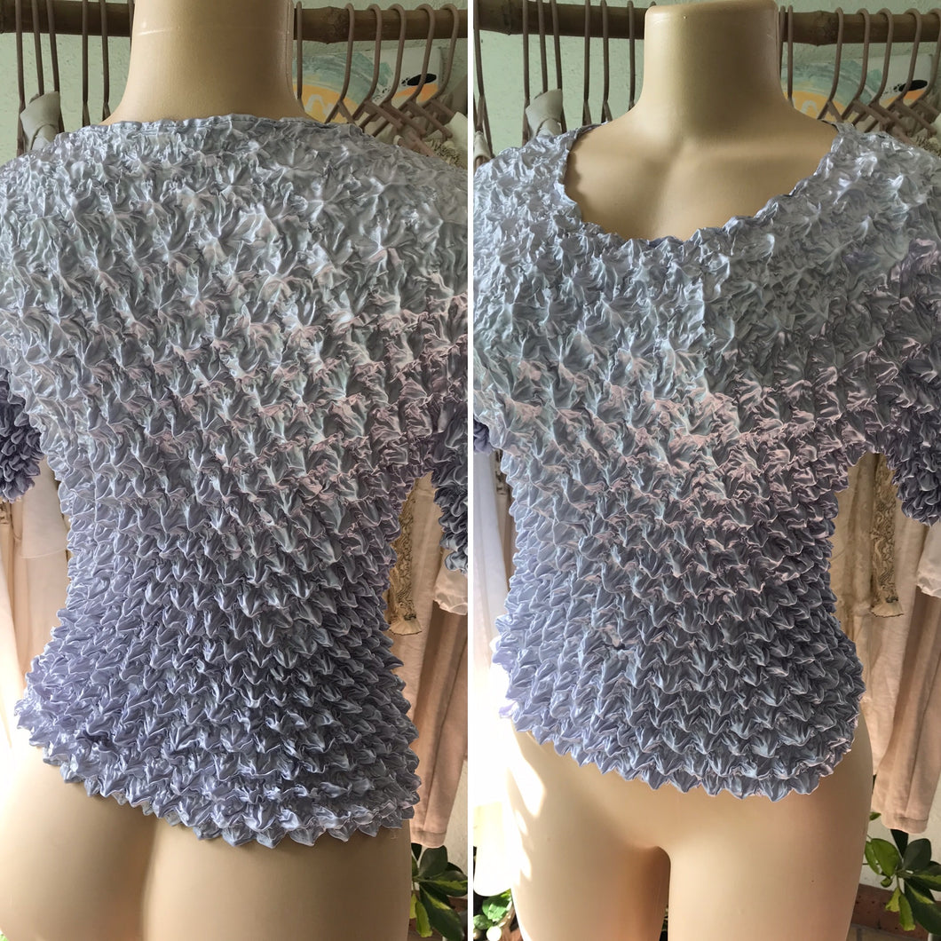 Vintage Lavender Pinch Silky Blouse
