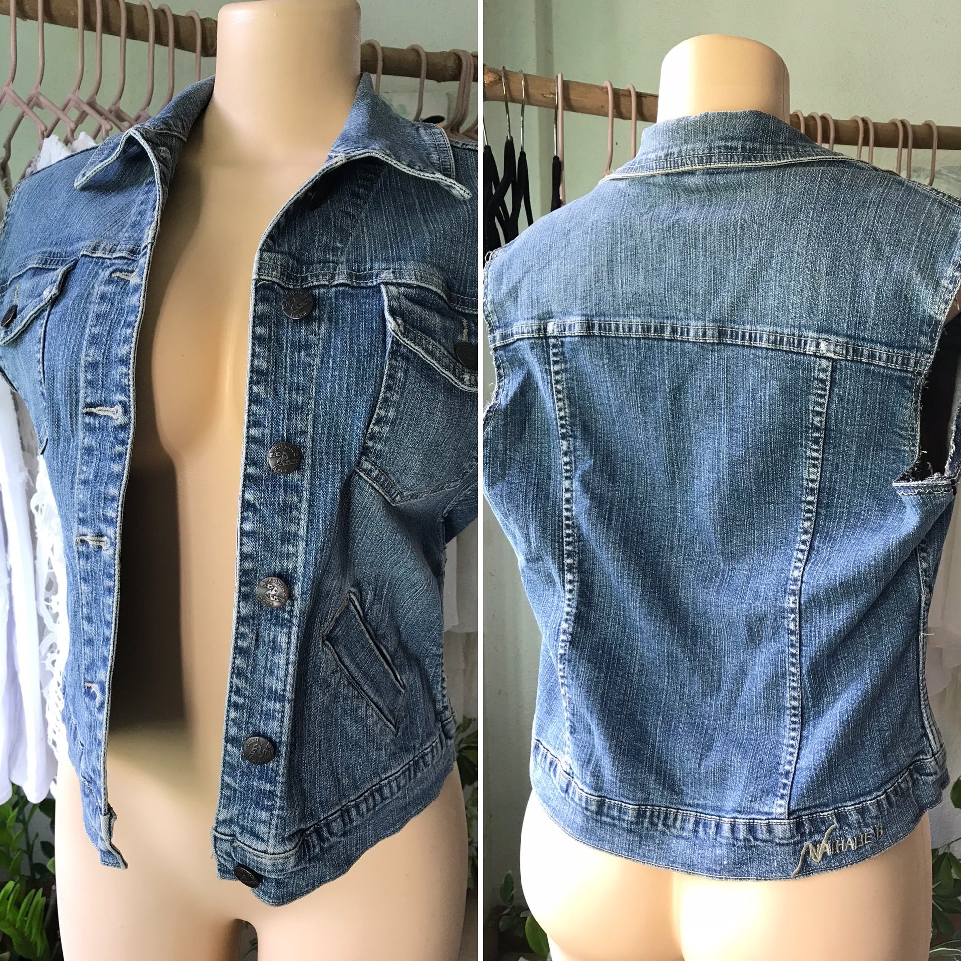 Denim Cutoff Jacket