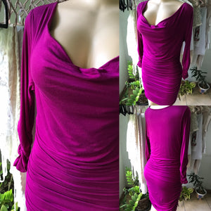 Purple Soft Bodycon Occassion Dress