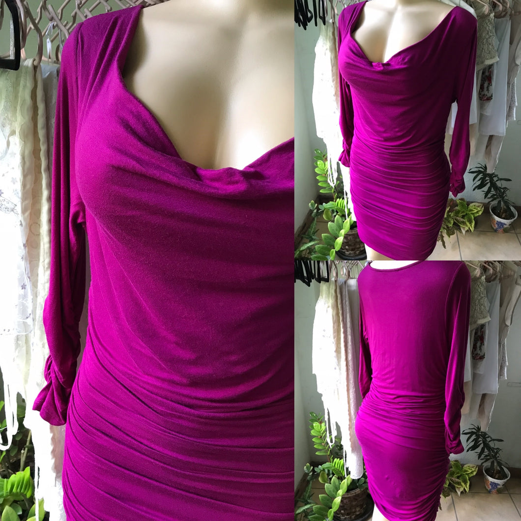 Purple Soft Bodycon Occassion Dress