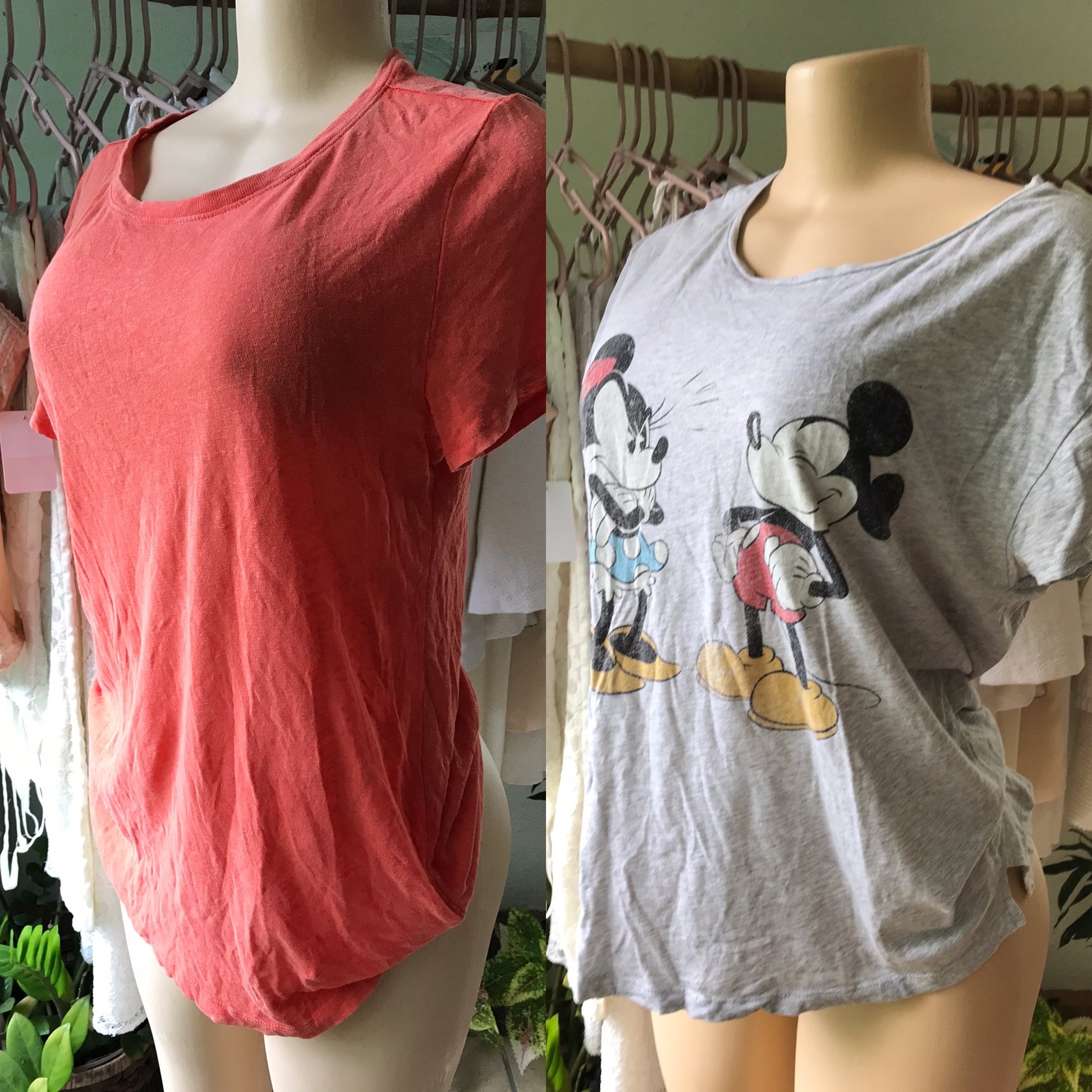 2 for $500! Basic Tops : Coral