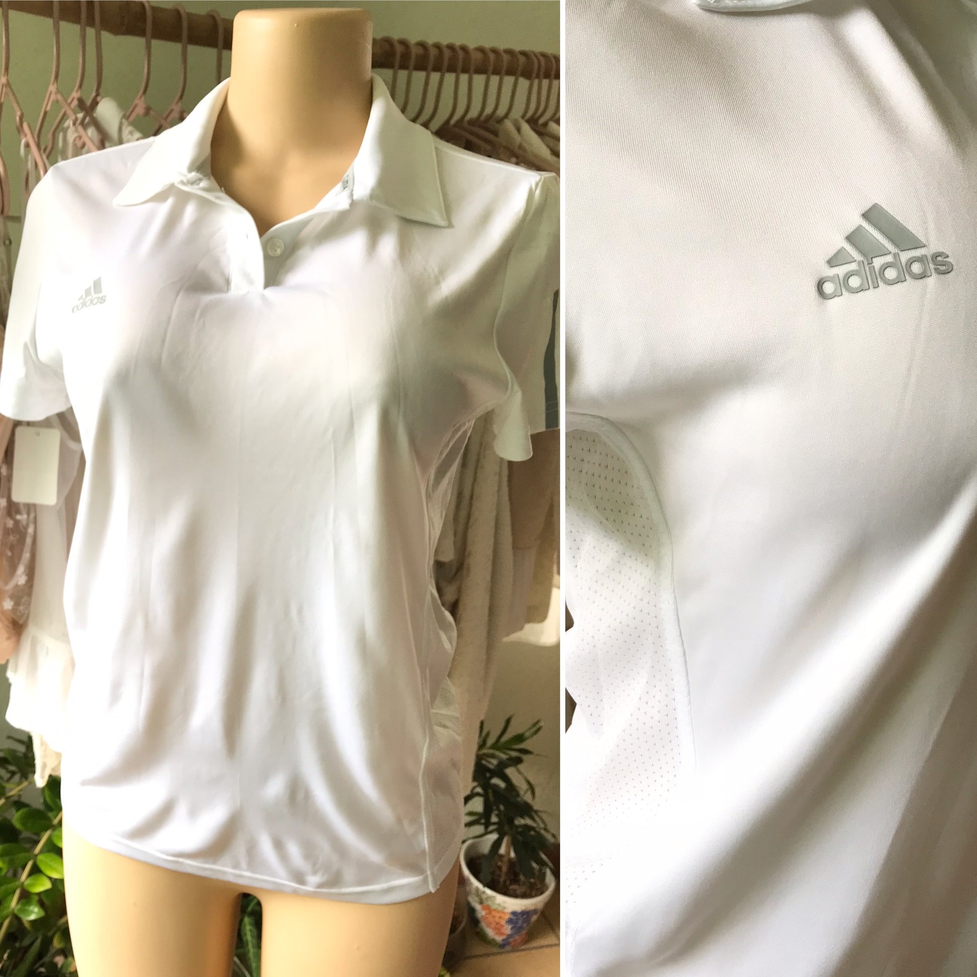 ADIDAS Clima Cool White Exercise Polo