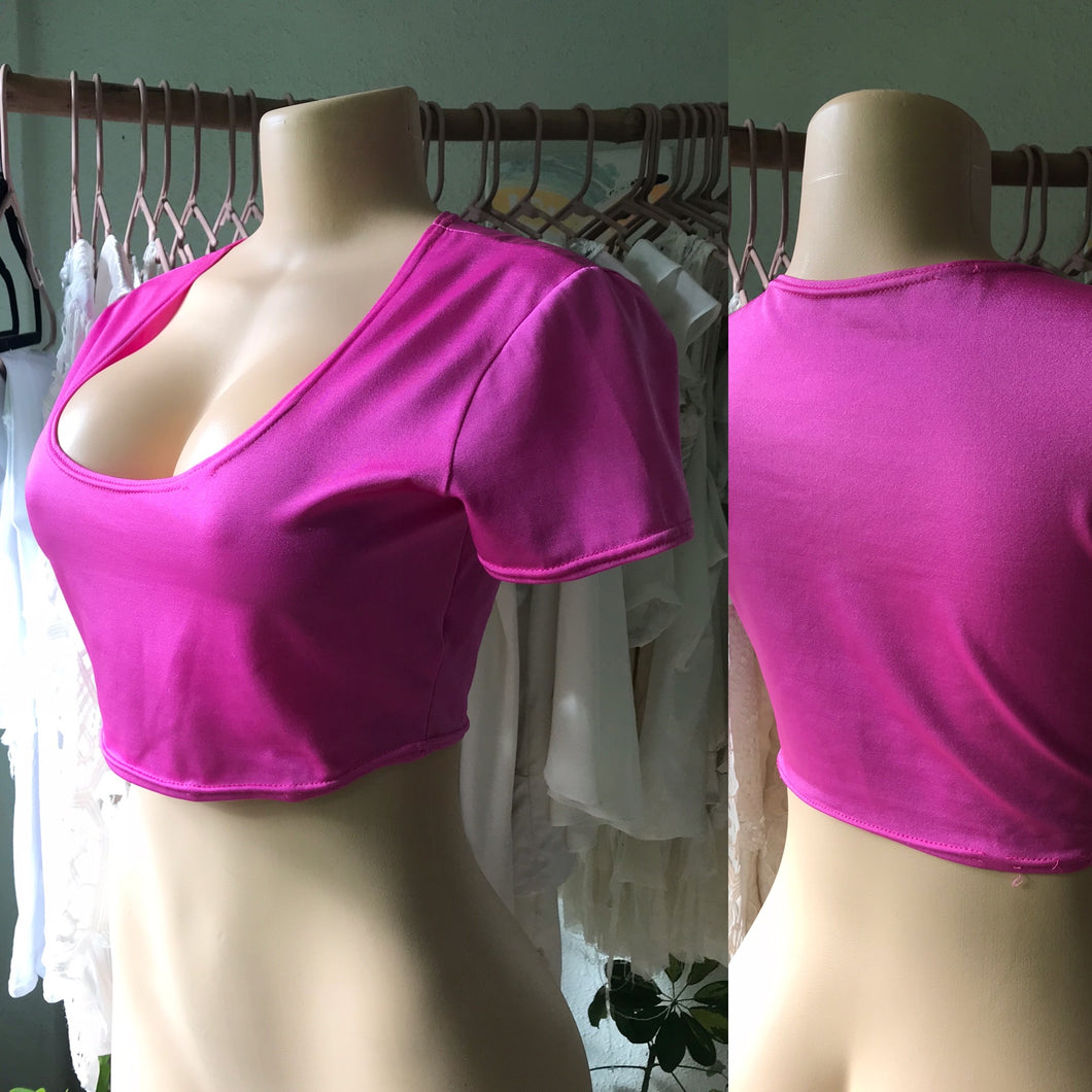 Pink Crop Top
