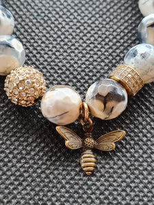 E11ven Mottled Stone Bracelet Firefly Totem