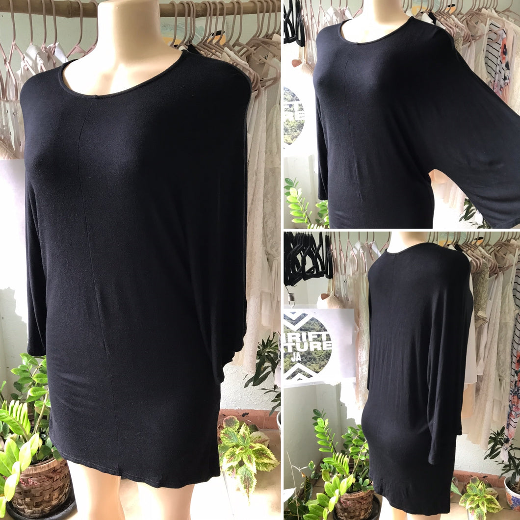 Asos UK Basic Black Shirt-Dress