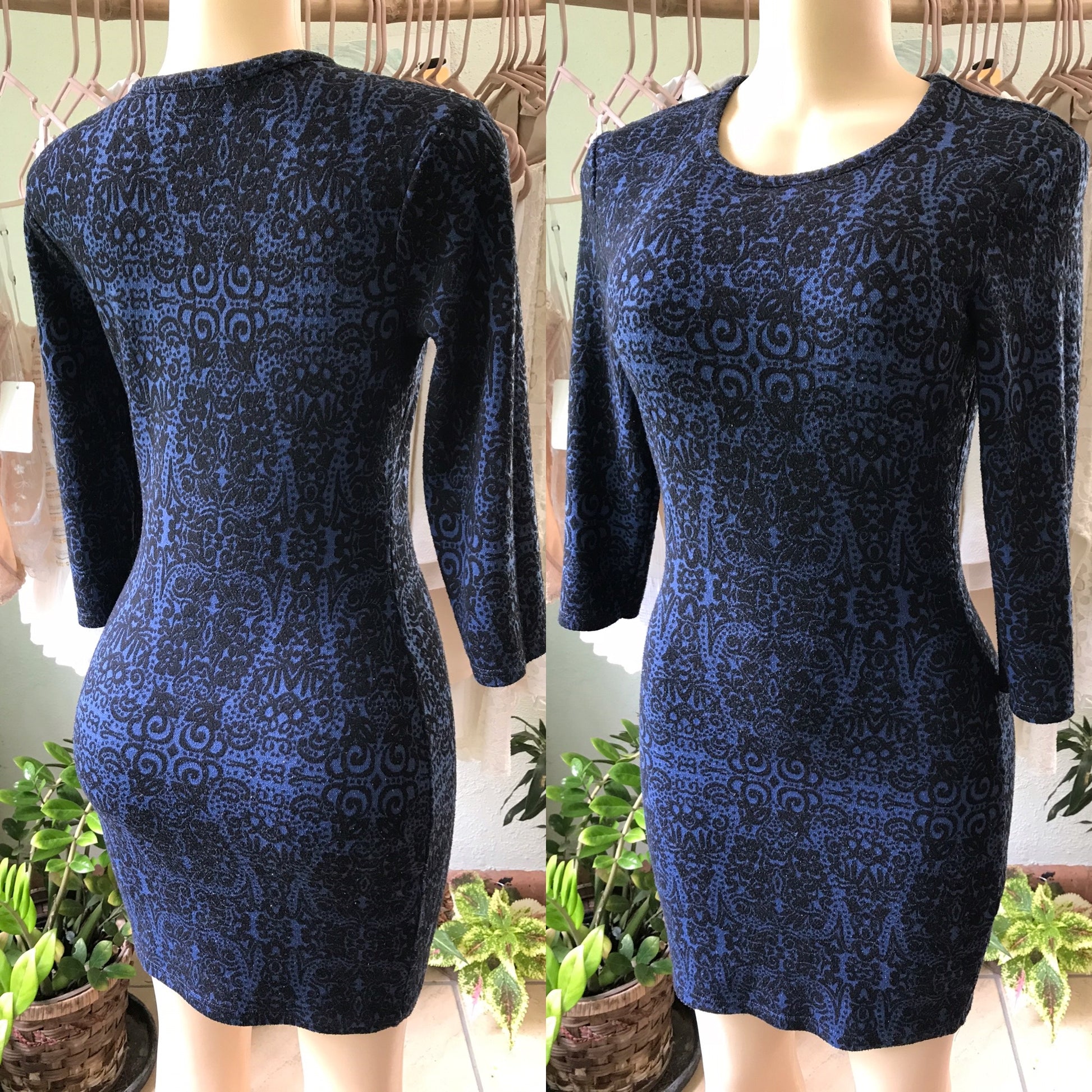 Atmosphere UK Navy Embossed Dress